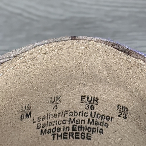 Naturalizer Therese Taupe Snakeskin Toe Ballet Flats, 6 - Picture 10 of 10